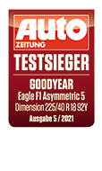Testlabel Auto Zeitung - Goodyear Eagle F1 Asymmetric 5